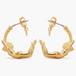 VIRGO ZODIAC SIGN HOOPS EARRINGS