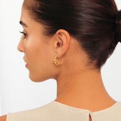 VIRGO ZODIAC SIGN HOOPS EARRINGS