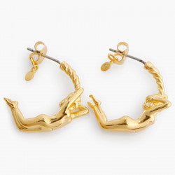 VIRGO ZODIAC SIGN HOOPS EARRINGS