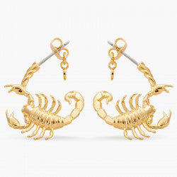 SCORPIO ZODIAC SIGN HOOPS EARRINGS
