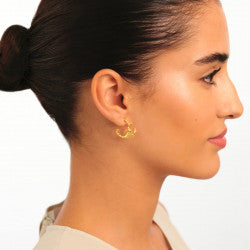SCORPIO ZODIAC SIGN HOOPS EARRINGS