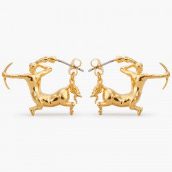 SAGITTARIUS ZODIAC SIGN HOOPS EARRINGS