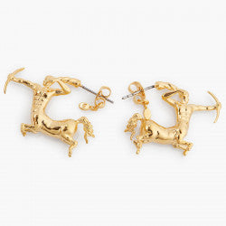 SAGITTARIUS ZODIAC SIGN HOOPS EARRINGS