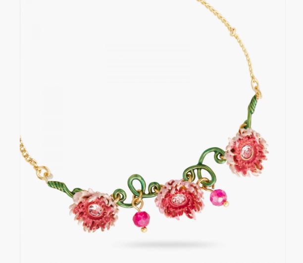 CHRYSANTHEMUM AND STEM FINE BRACELET