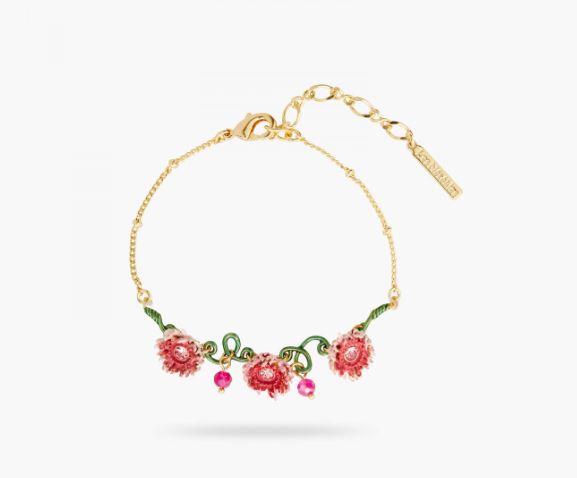 CHRYSANTHEMUM AND STEM FINE BRACELET