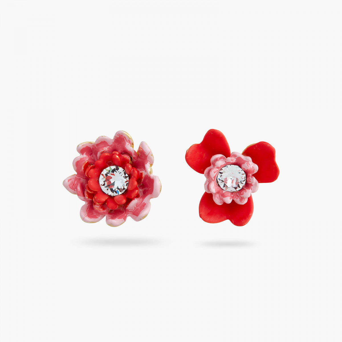 ANEMONE AND GERBERA POST EARRINGS