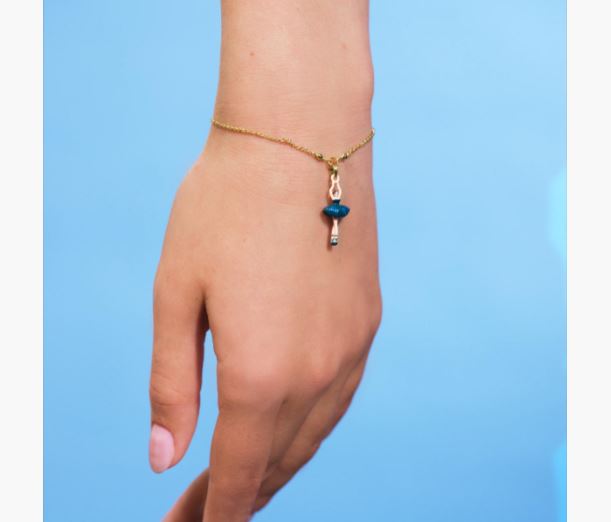 MINI BALLERINA PRUSSIAN BLUE FINE BRACELET
