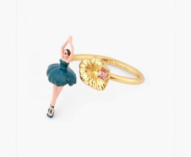 MINI BALLERINA PRUSSIAN BLUE ADJUSTABLE RING