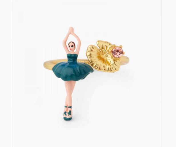 MINI BALLERINA PRUSSIAN BLUE ADJUSTABLE RING