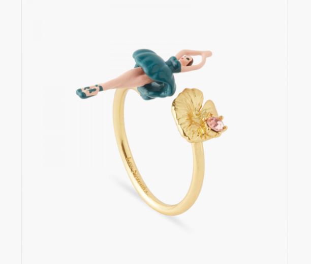 MINI BALLERINA PRUSSIAN BLUE ADJUSTABLE RING