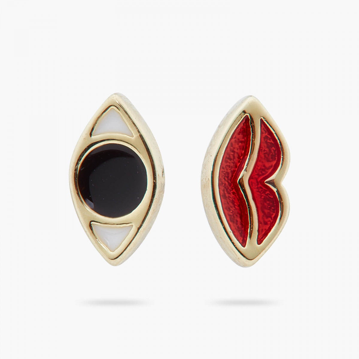 DIVINE PROTECTION ASYMMETRICAL POST EARRINGS