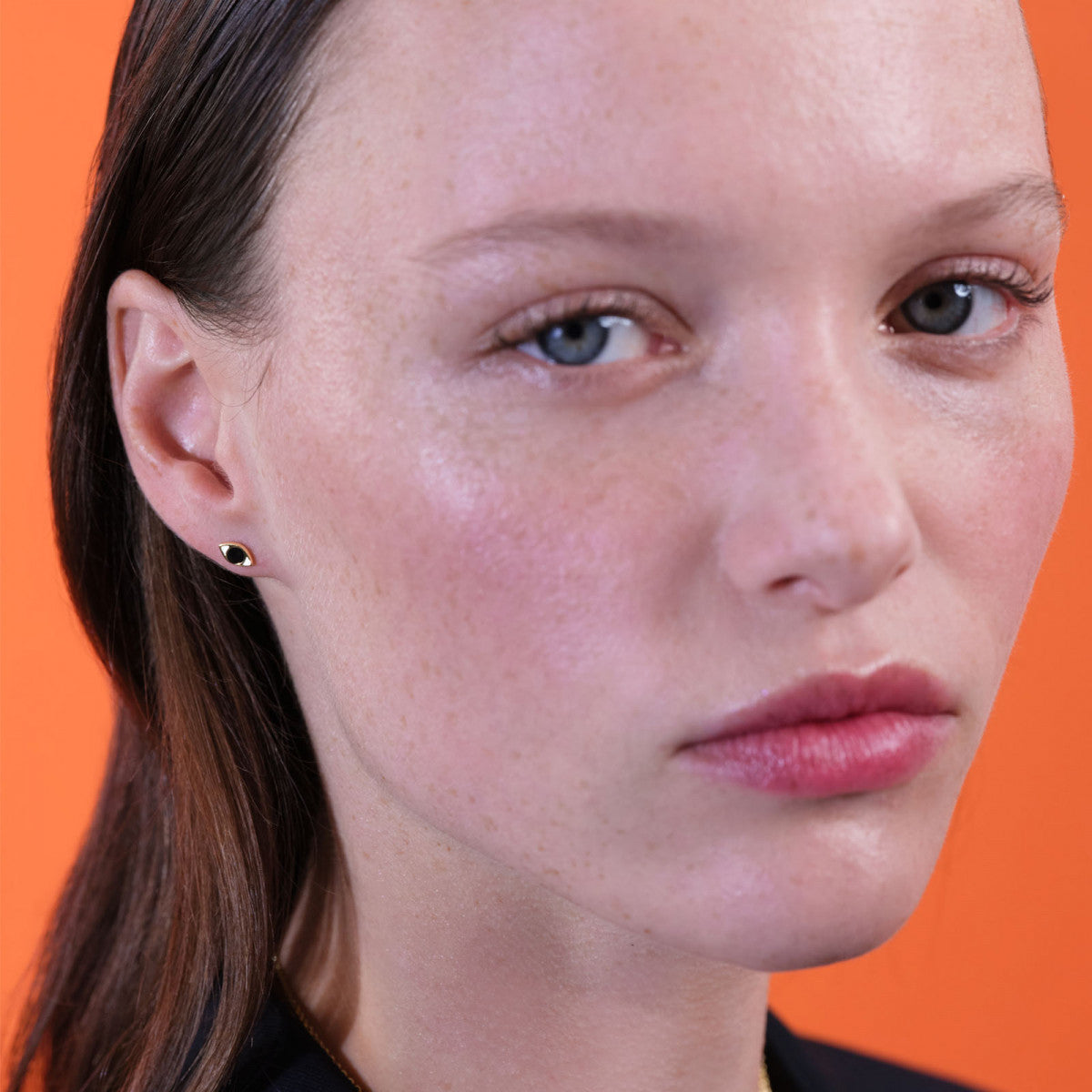 DIVINE PROTECTION ASYMMETRICAL POST EARRINGS