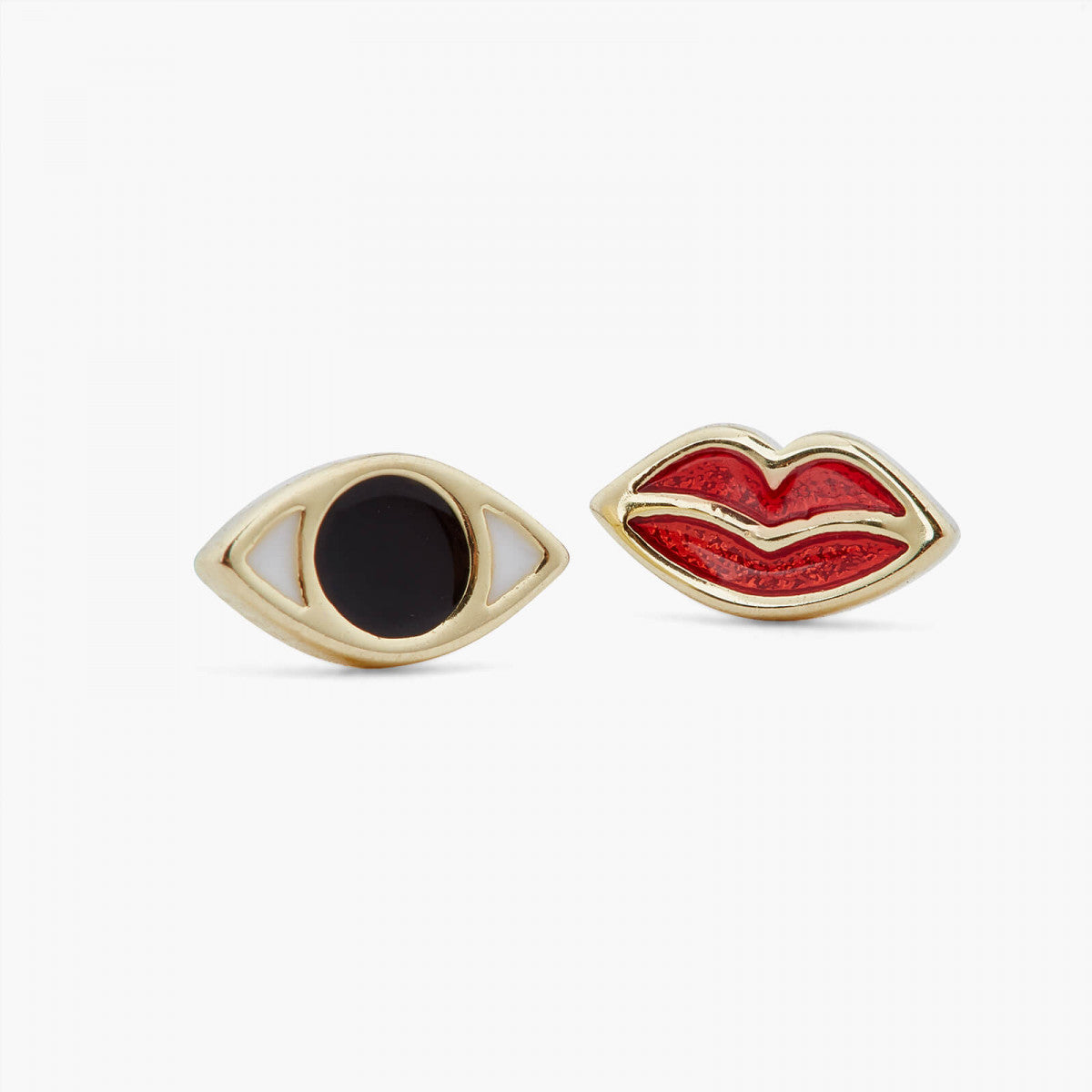 DIVINE PROTECTION ASYMMETRICAL POST EARRINGS