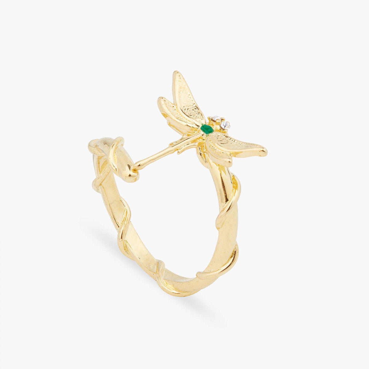 GOLDEN DRAGONFLY ADJUSTABLE RING