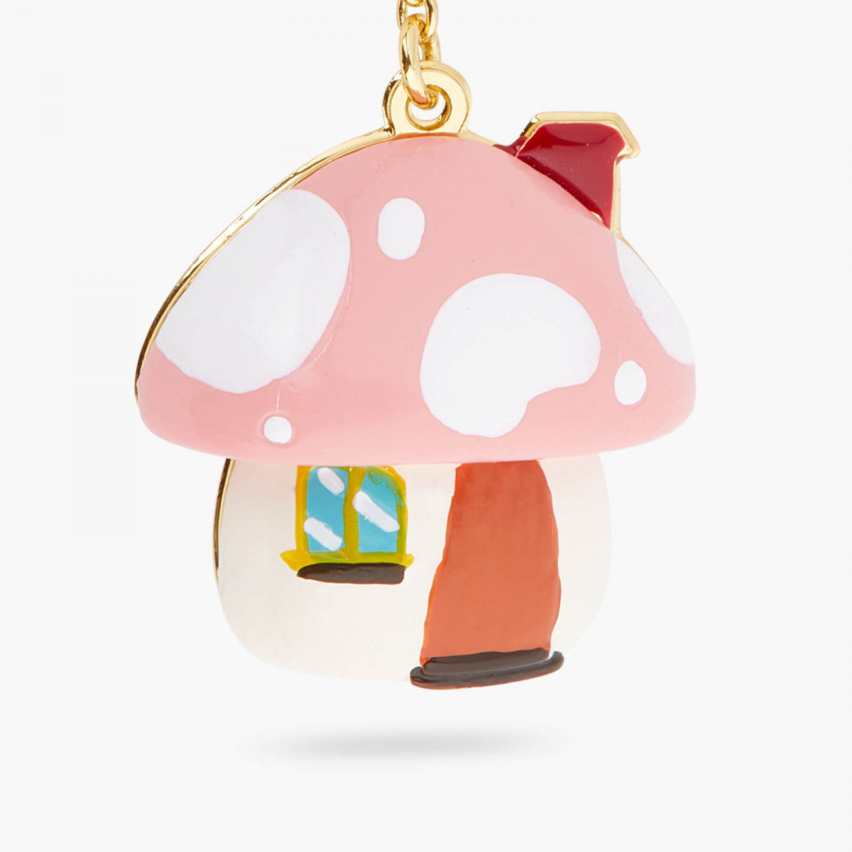 MUSHROOM HOUSE PENDANT NECKLACE