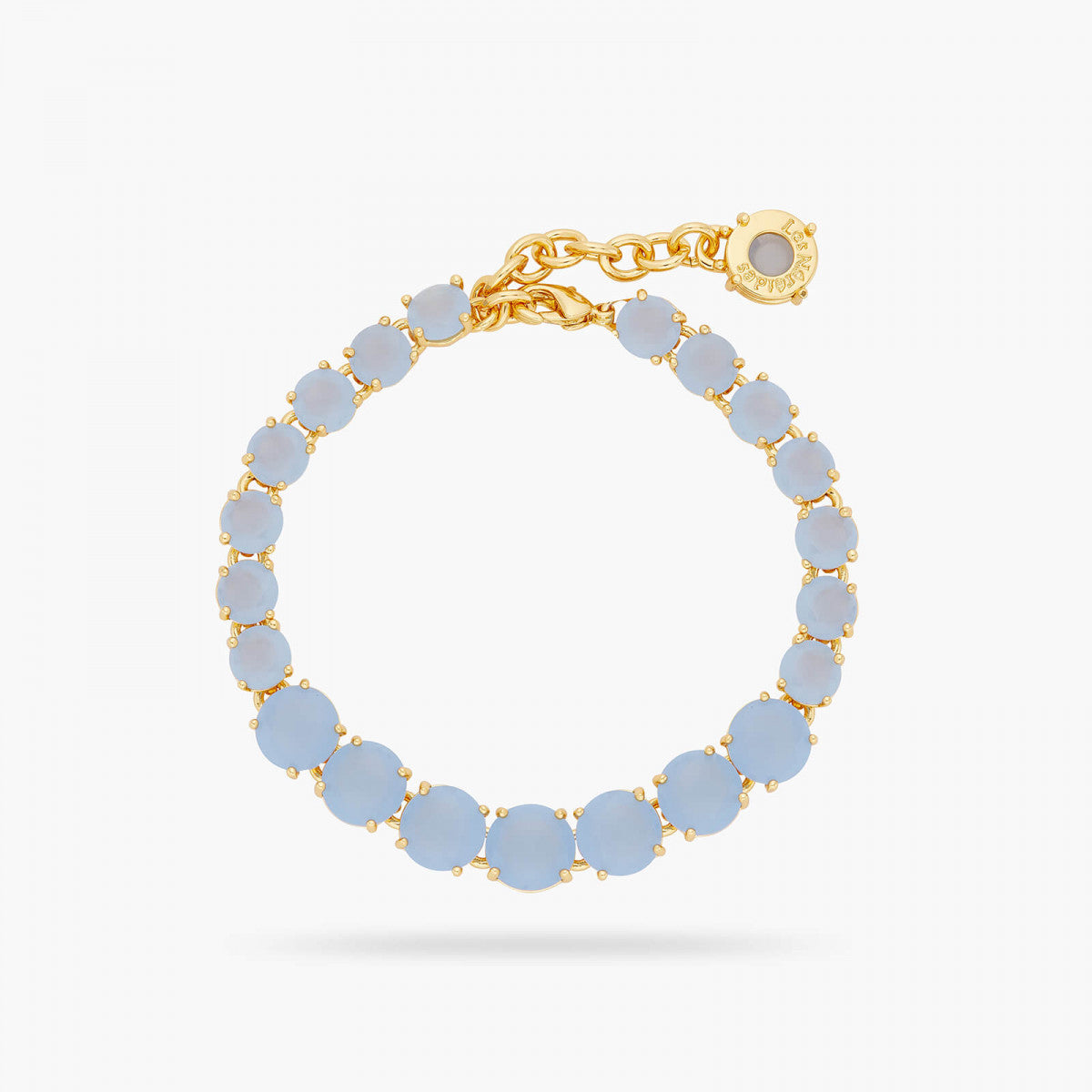 SKY BLUE DIAMANTINE SINGLE-ROW LUXURY BRACELET