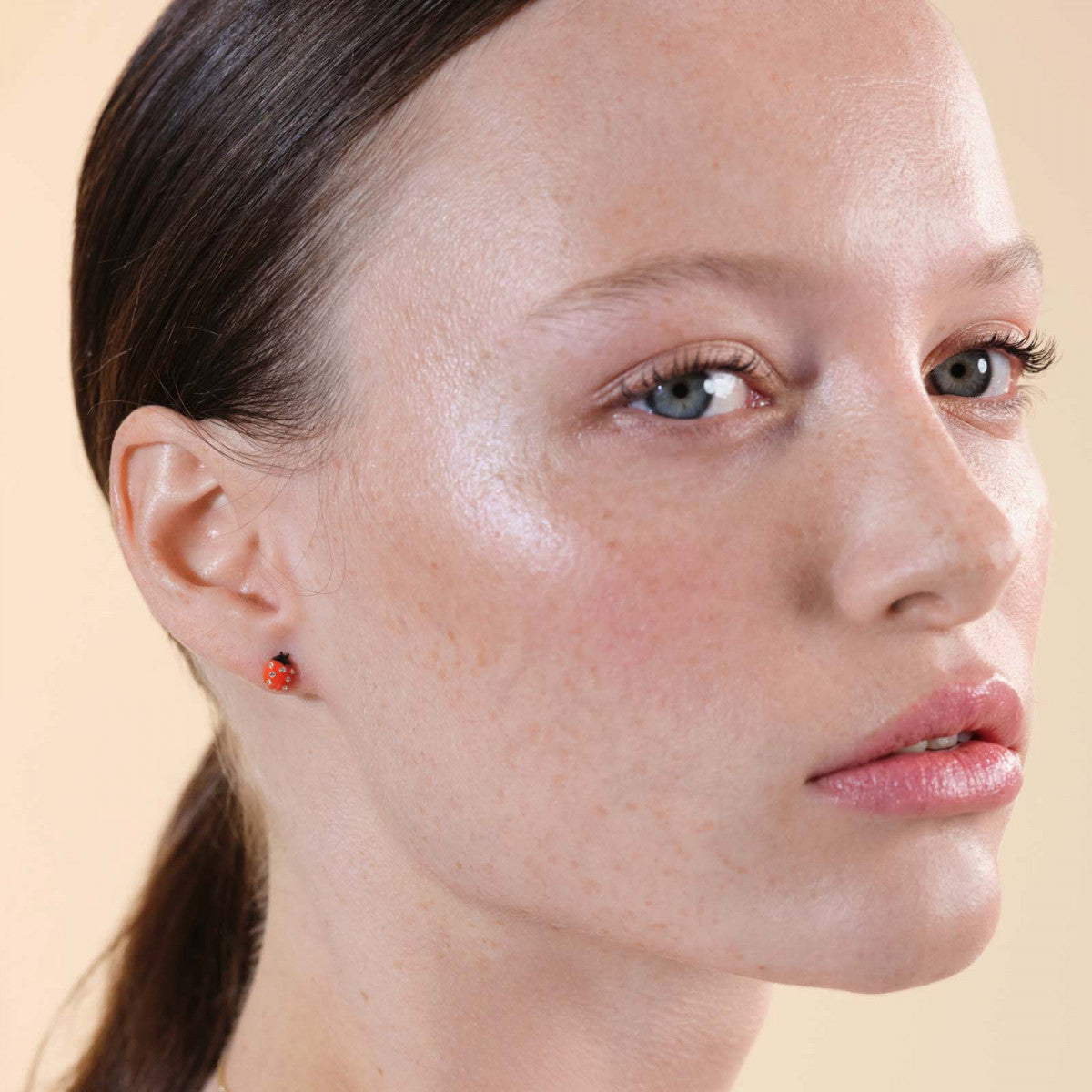 LADYBIRD POST EARRINGS