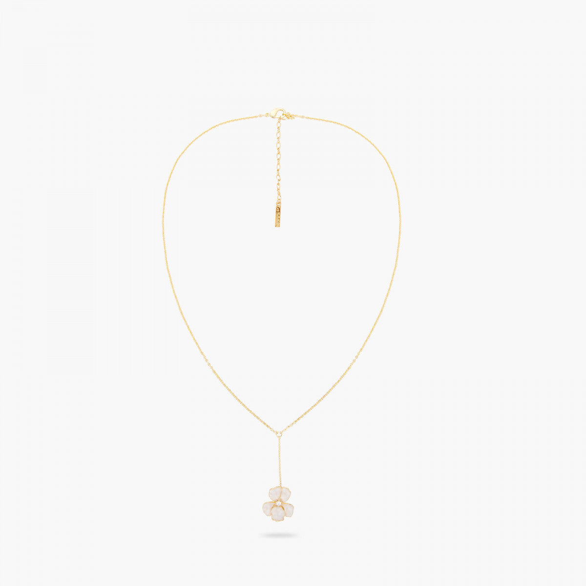 GOLD IRIS PENDANT NECKLACE