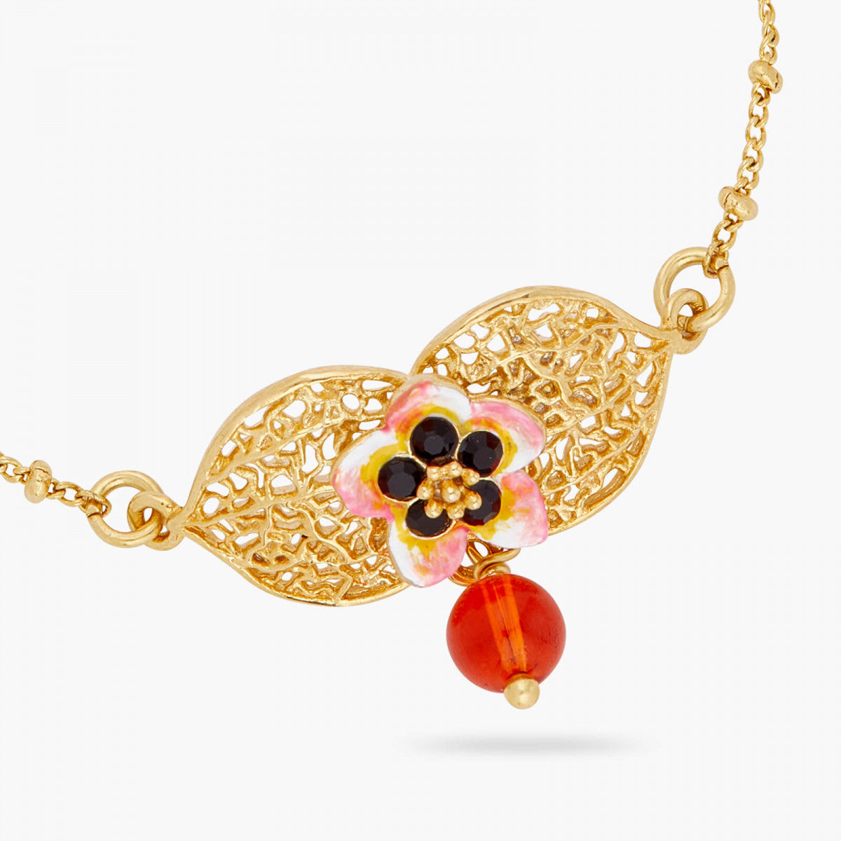 TIARÉ FLOWER AND PHYSALIS THIN BRACELET