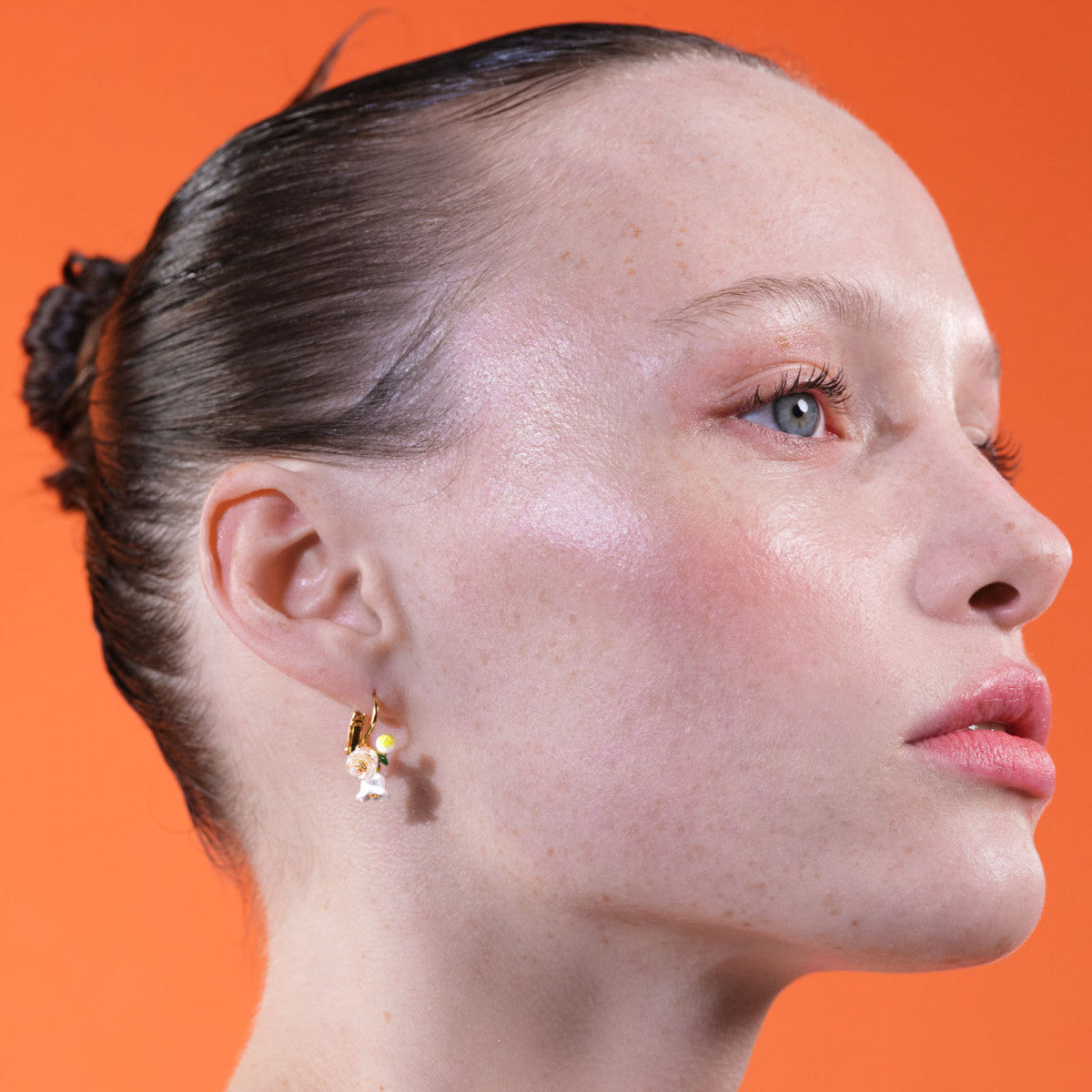 LILY OF THE VALLEY SPRIG SLEEPER EARRINGS