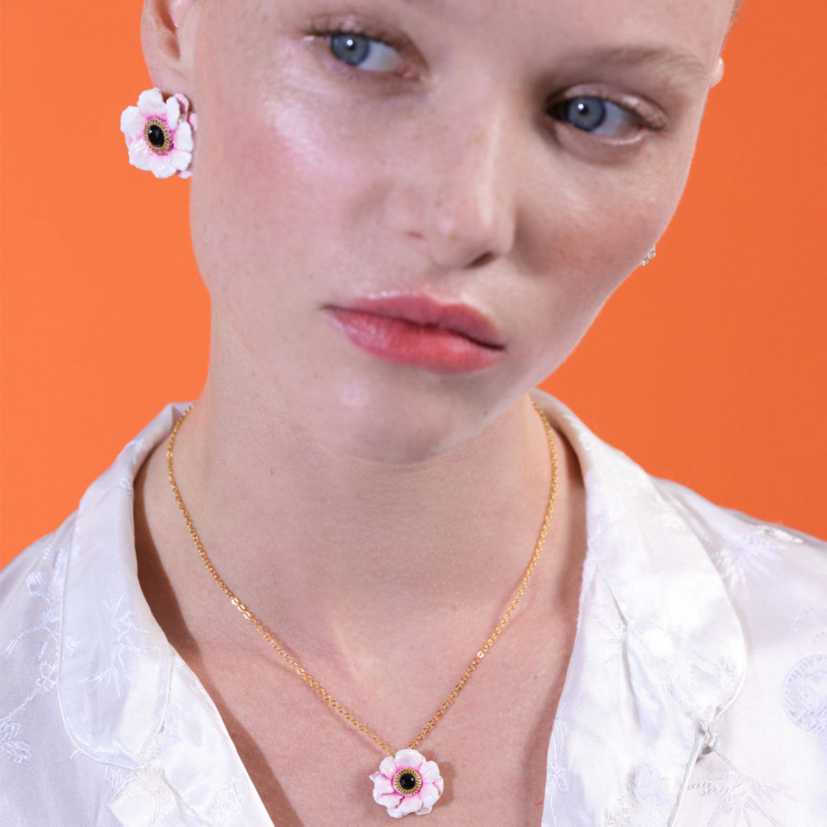 PINK PEONY FINE NECKLACE