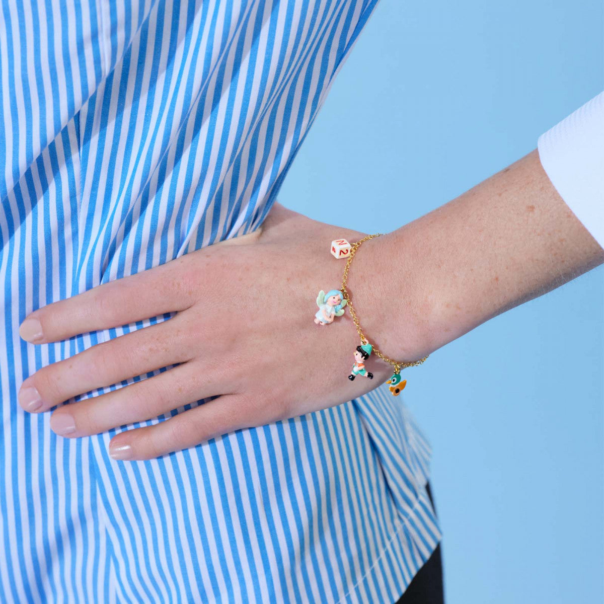 BLUE FAIRY CHARM BRACELET