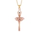 PAS DE DEUX PINK GOLD NECKLACE