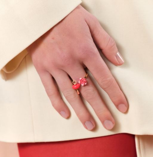MINI PAS DE DEUX AND ROSEBUD ADJUSTABLE RING