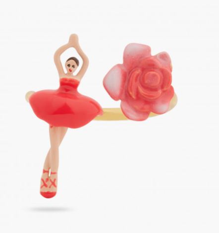 MINI PAS DE DEUX AND ROSEBUD ADJUSTABLE RING