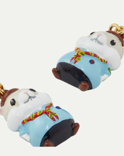 Scout hamster post earrings