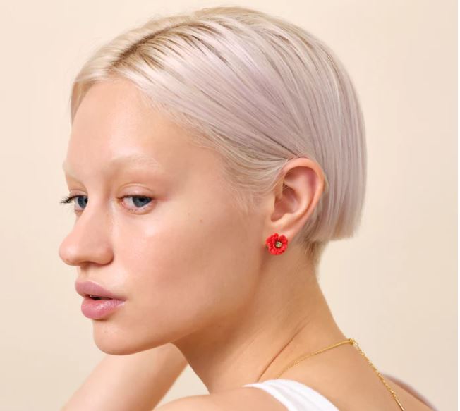 Poppy post earrings