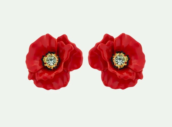 Poppy post earrings