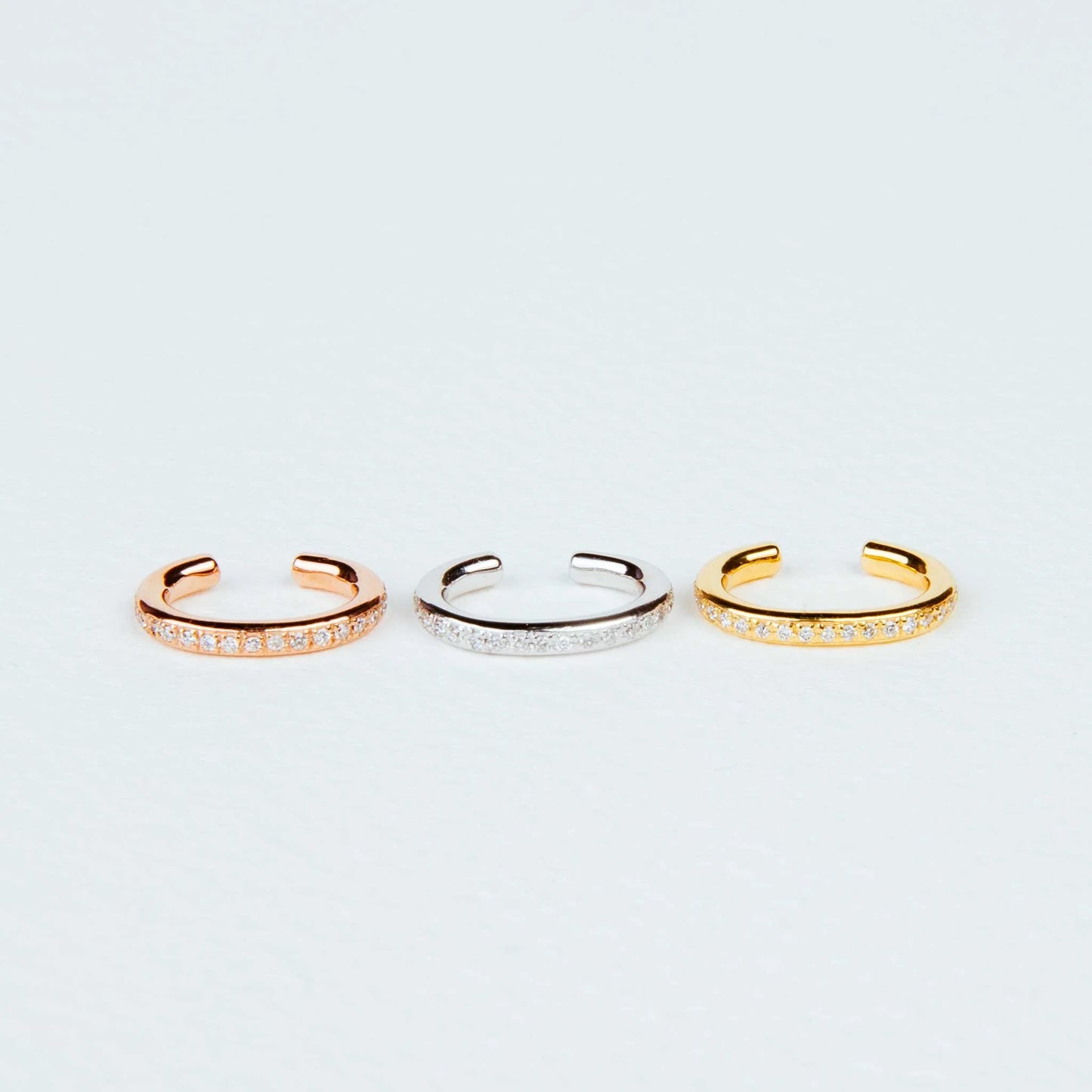 PS ILY DIAMOND PAVE EAR CUFFS