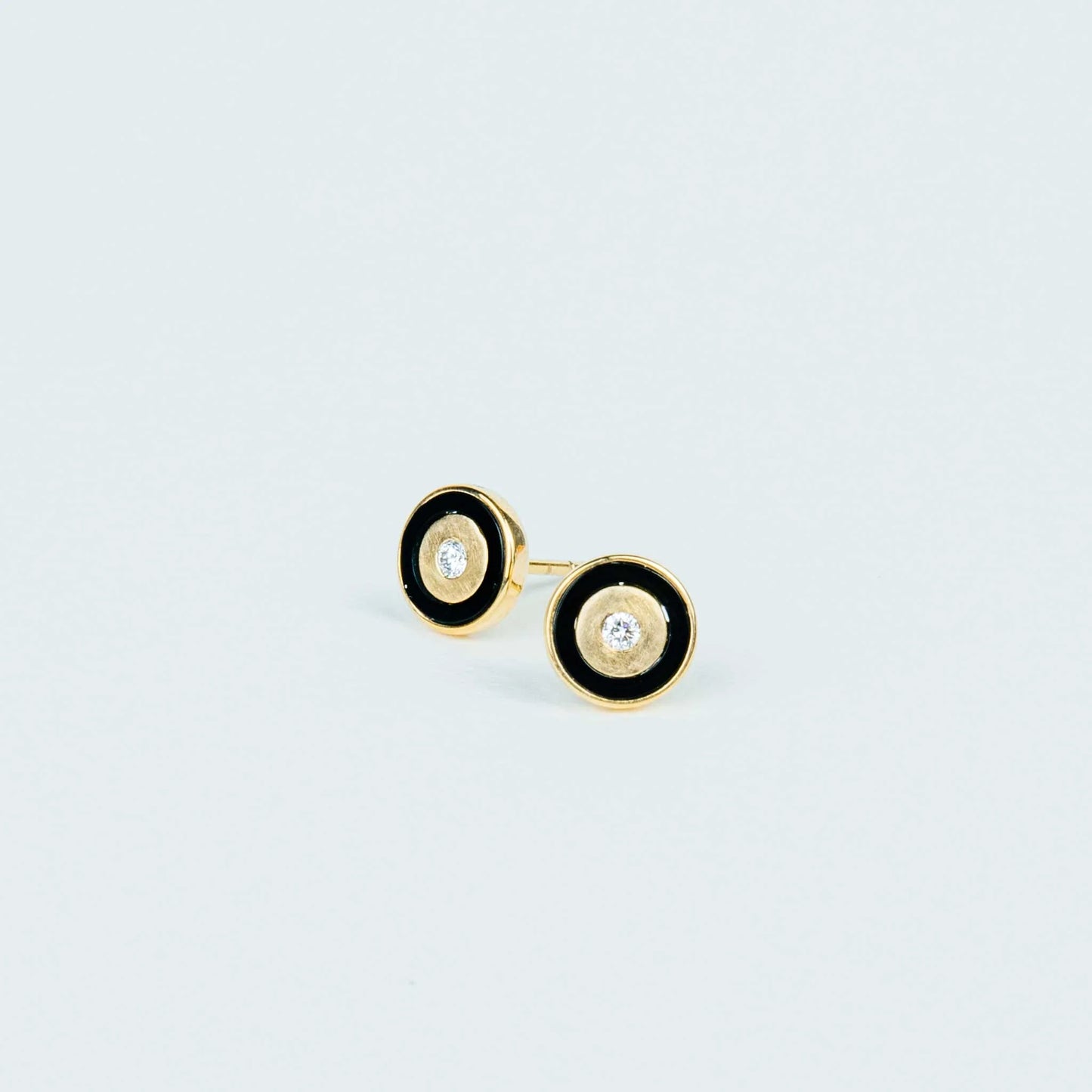 PS ILY ETERNITY EARRINGS IN MOTHER OF PEARL OR ONYX INLAY
