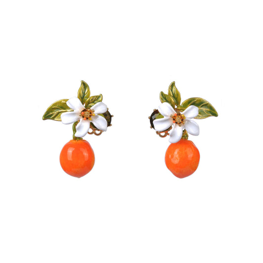 Jardin De Provence ORANGE AND ORANGE BLOSSOM STUD EARRINGS