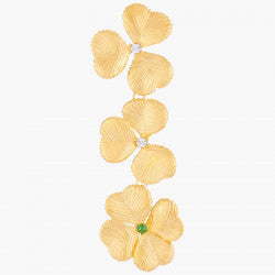 CLOVERS AND CRYSTALS STUD EARRINGS