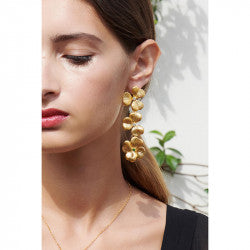 CLOVERS AND CRYSTALS STUD EARRINGS