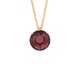 PLUM ROUND STONE LA DIAMANTINE LONG NECKLACE