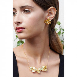 THREE CLOVERS COLLAR NECKLACE