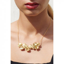 THREE CLOVERS COLLAR NECKLACE