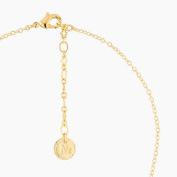 ALICE'S TEA TIME WITH PINK FLAMINGO PENDANT NECKLACE