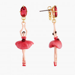 ROSE BUD BALLERINA STUD EARRINGS