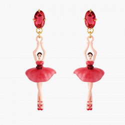 ROSE BUD BALLERINA STUD EARRINGS