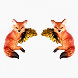 FOX CUB STUD EARRINGS