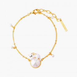 KITTY AND PEARL THIN BRACELET