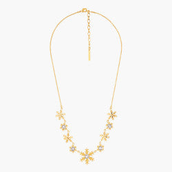 GOLDEN SNOWFLAKES COLLAR NECKLACE