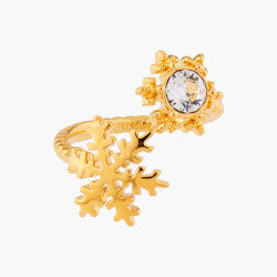 GOLDEN SNOWFLAKES ADJUSTABLE RING