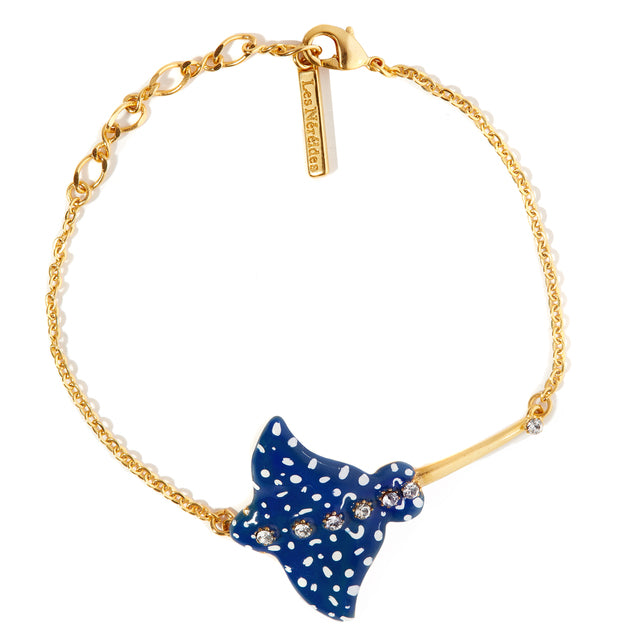 Speckled Bue Eagle Ray thin bracelet