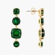 Emerald Green 4 stones Diamantine