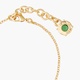 Emerald Green Stones Diamantine thin bracelet